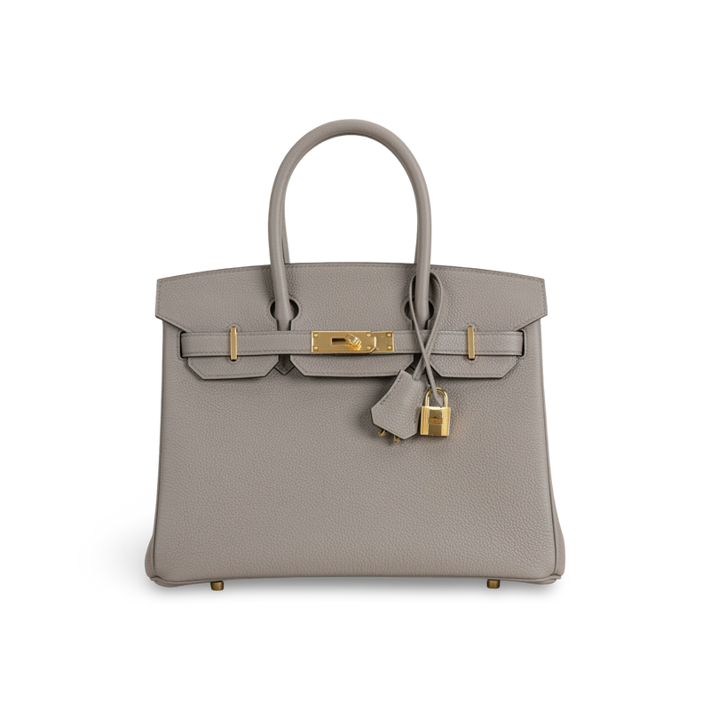 BIRKIN 30 TOGO LEATHER GRIS ASPHALTE WITH GOLD HARDWARE (GHW)