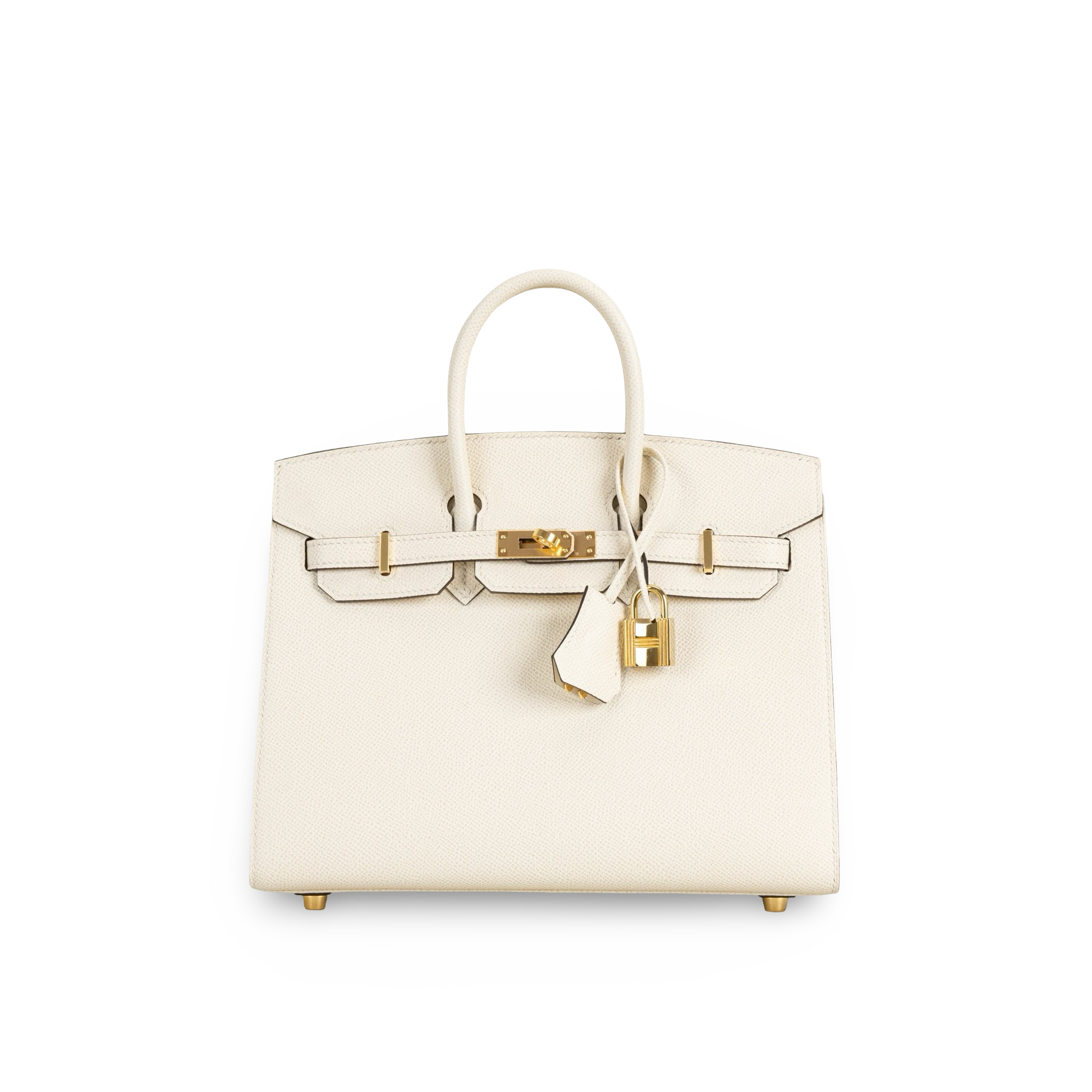 BIRKIN 25 (SELLIER SHAPE) EPSOM LEATHER NATA WITH GOLD HARDWARE (GHW)