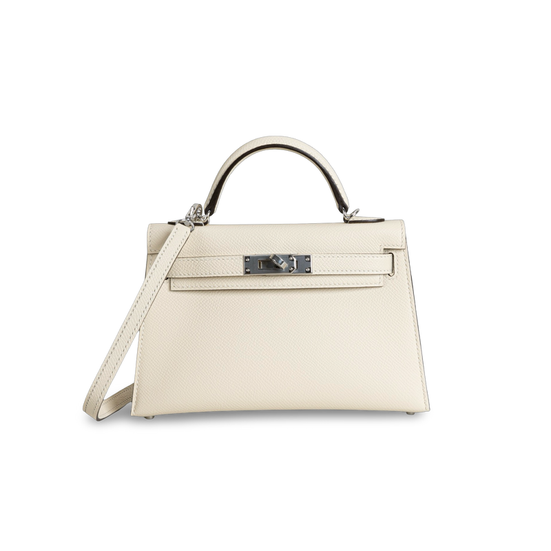 MINI KELLY II (20) EPSOM LEATHER NATA WITH PALLADIUM HARDWARE (PHW)