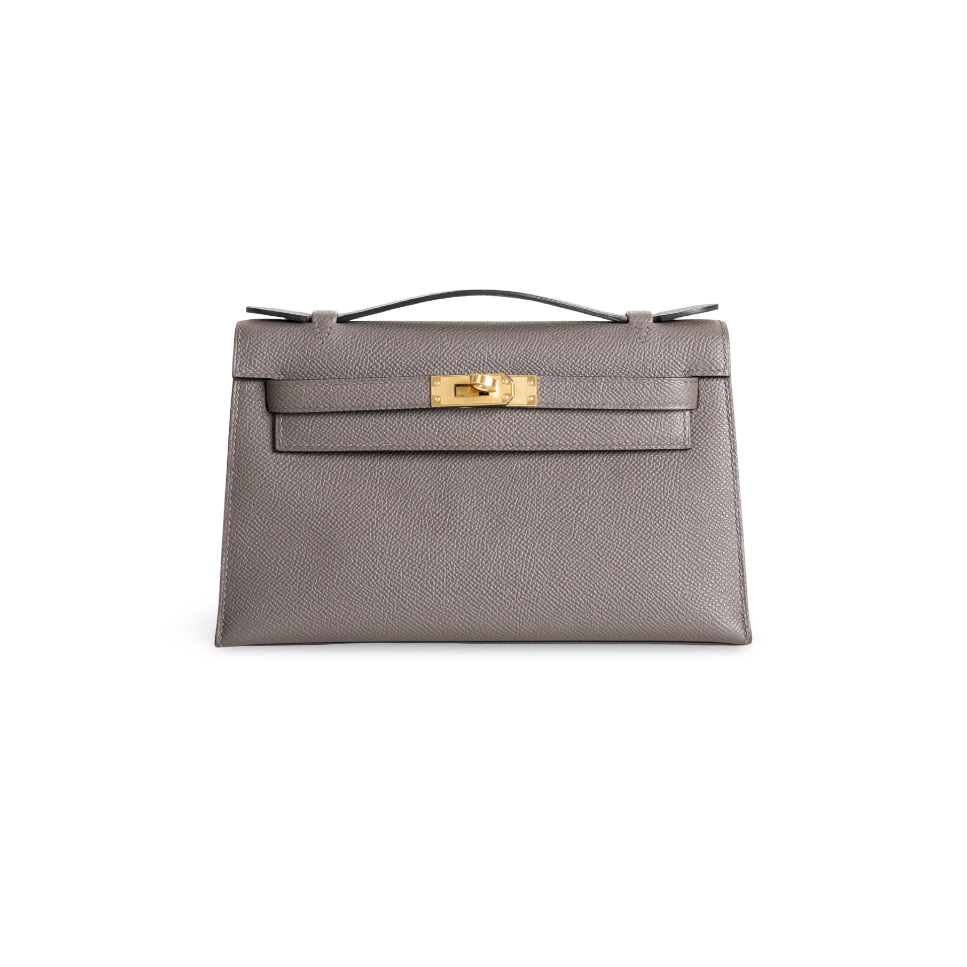 KELLY POCHETTE EPSOM LEATHER ETAIN WITH GOLD HARDWARE (GHW)