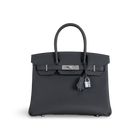BIRKIN 30 TOGO LEATHER NOIR (BLACK) WITH PALLADIUM HARDWARE (PHW)