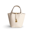 PICOTIN 18 LOCK CLEMENCE LEATHER NATA WITH GOLD HARDWARE (GHW)