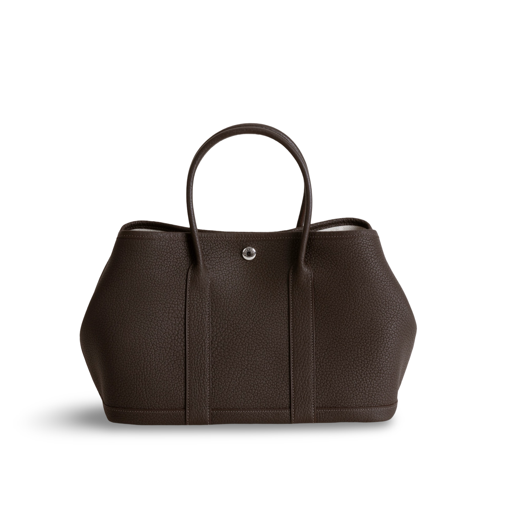 GARDEN PARTY 30 NEGONDA LEATHER EBENE WITH PALLADIUM HARDWARE (PHW)