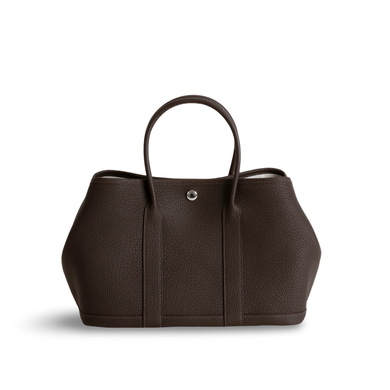 GARDEN PARTY 30 NEGONDA LEATHER EBENE WITH PALLADIUM HARDWARE (PHW)