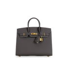 BIRKIN 25 (SELLIER SHAPE) EPSOM LEATHER ETAIN WITH GOLD HARDWARE (GHW)