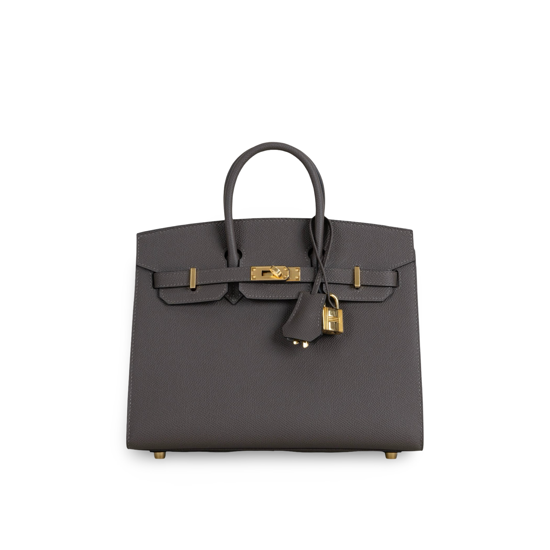 BIRKIN 25 (SELLIER SHAPE) EPSOM LEATHER ETAIN WITH GOLD HARDWARE (GHW)