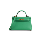 MINI KELLY II (20) EPSOM LEATHER BAMBOO WITH GOLD HARDWARE (GHW)