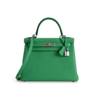 KELLY 28 TOGO LEATHER BAMBOO (GREEN) WITH PALLADIUM HARDWARE (PHW)