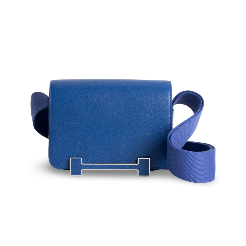 GETA CHEVRE LEATHER BLEU ELECTRIC WITH PALLADIUM HARDWARE (PHW)