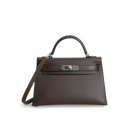 MINI KELLY II (20) EPSOM LEATHER EBENE WITH ELECTRUM HARDWARE (EHW)