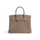 BIRKIN 30 TOGO LEATHER ETOUPE WITH PALLADIUM HARDWARE (PHW)