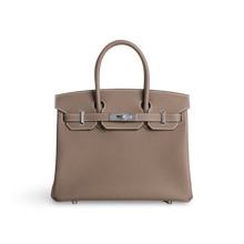 BIRKIN 30 TOGO LEATHER ETOUPE WITH PALLADIUM HARDWARE (PHW)