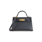 MINI KELLY II (20) EPSOM LEATHER NOIR (BLACK) WITH GOLD HARDWARE (GHW)