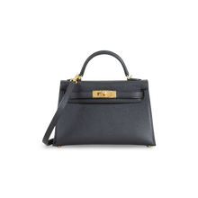 MINI KELLY II (20) EPSOM LEATHER NOIR (BLACK) WITH GOLD HARDWARE (GHW)