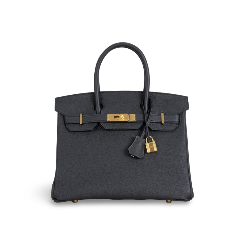 BIRKIN 30 TOGO LEATHER NOIR (BLACK) WITH GOLD HARDWARE (GHW)