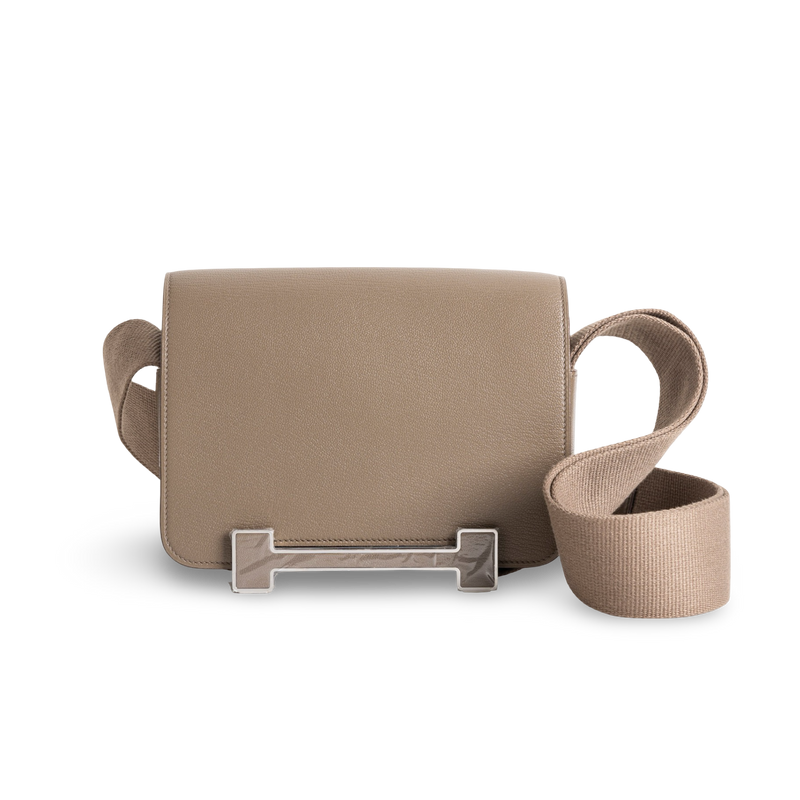 GETA CHEVRE LEATHER ETOUPE WITH PALLADIUM HARDWARE (PHW)