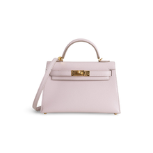 MINI KELLY II (20) CHEVRE LEATHER ROSE DARLING WITH GOLD HARDWARE (GHW)