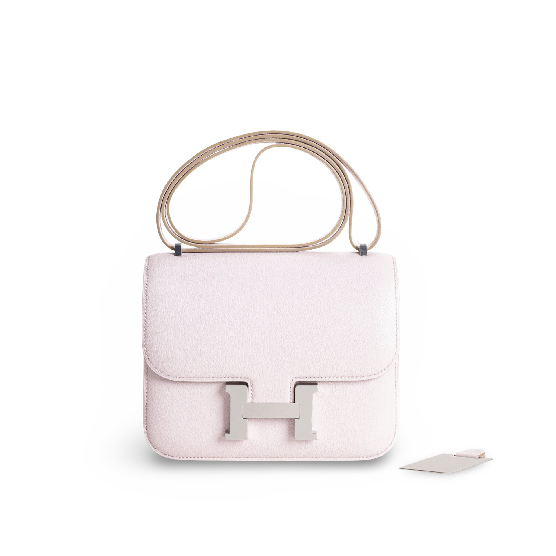 CONSTANCE 18 (MINI) CHEVRE LEATHER ROSE SAKURA WITH PALLADIUM HARDWARE (PHW)