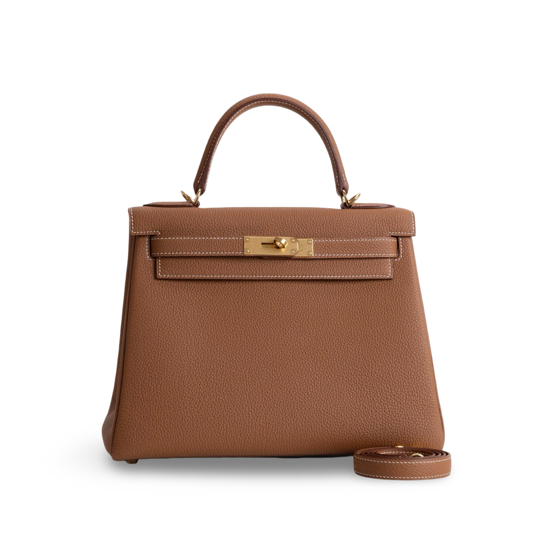 KELLY 28 TOGO LEATHER GOLD WITH GOLD HARDWARE (GHW)