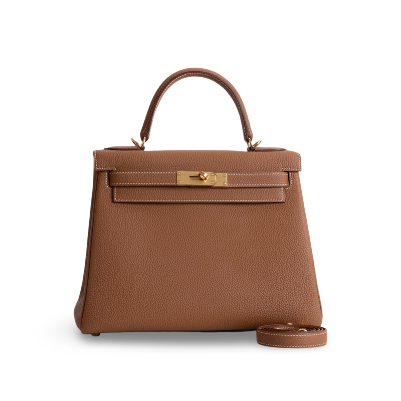 KELLY 28 TOGO LEATHER GOLD WITH GOLD HARDWARE (GHW)