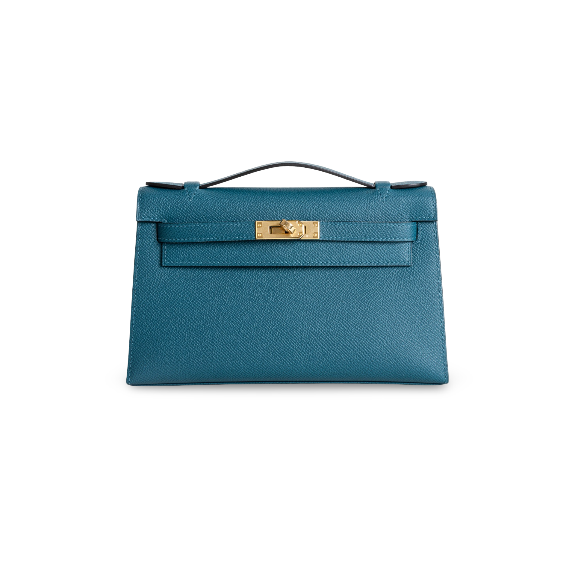 KELLY POCHETTE EPSOM LEATHER VERT BOSPHORE WITH GOLD HARDWARE (GHW)