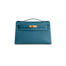 KELLY POCHETTE EPSOM LEATHER VERT BOSPHORE WITH GOLD HARDWARE (GHW)