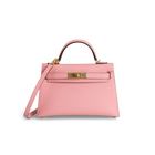 MINI KELLY II (20) EPSOM LEATHER ROSE CONFETTI WITH GOLD HARDWARE (GHW)