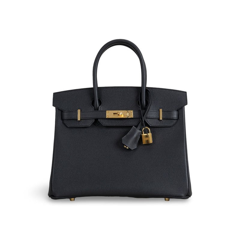 BIRKIN 30 EPSOM LEATHER NOIR (BLACK) WITH GOLD HARDWARE (GHW)