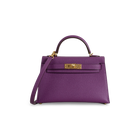 MINI KELLY II (20) EPSOM LEATHER ANEMONE WITH GOLD HARDWARE (GHW)