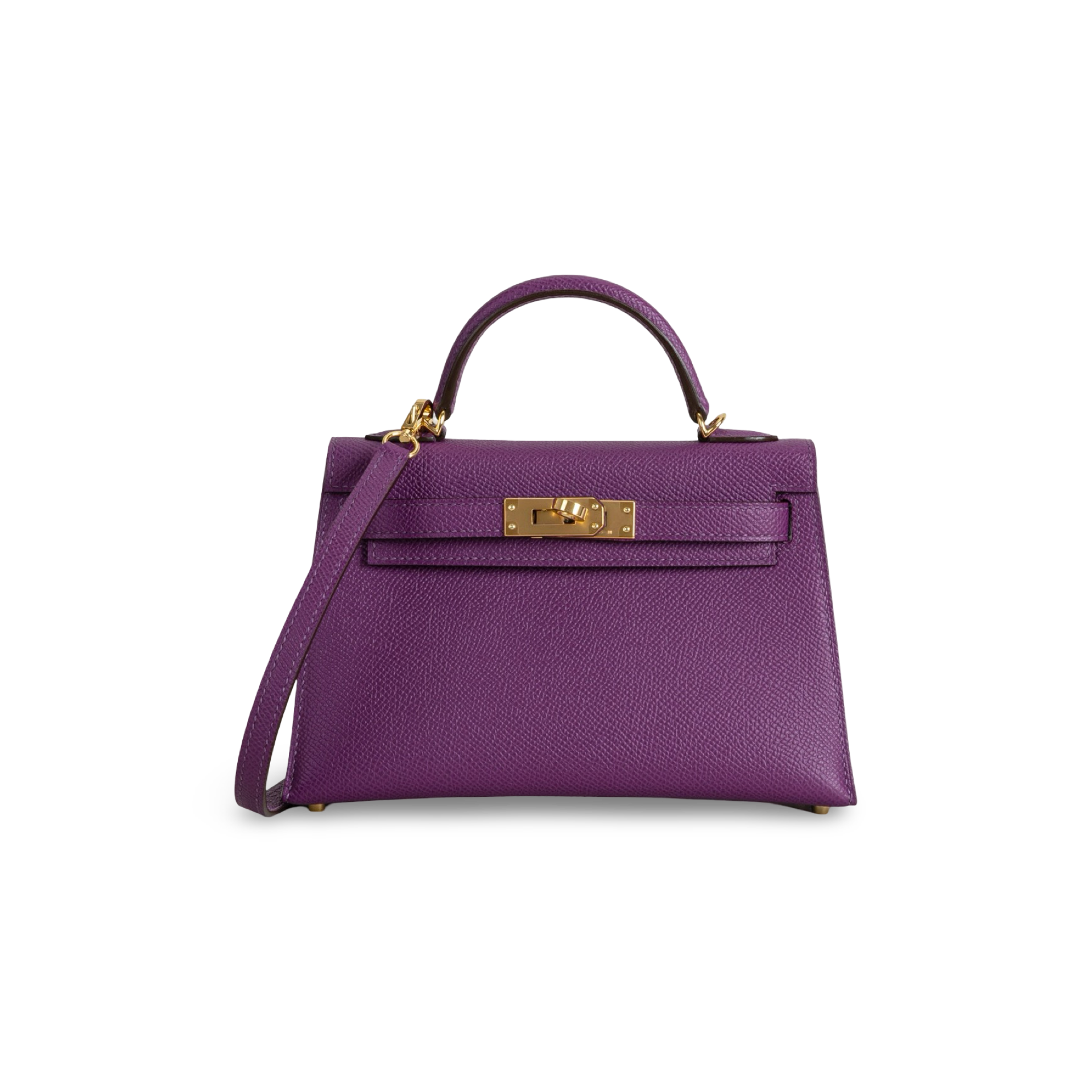 MINI KELLY II (20) EPSOM LEATHER ANEMONE WITH GOLD HARDWARE (GHW)