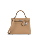 KELLY 25 TOGO LEATHER CHAI WITH PALLADIUM HARDWARE (PHW)