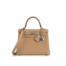 KELLY 25 TOGO LEATHER CHAI WITH PALLADIUM HARDWARE (PHW)