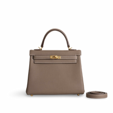 KELLY 25 TOGO LEATHER ETOUPE WITH GOLD HARDWARE (GHW)