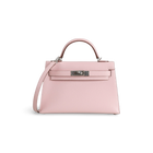 MINI KELLY II (20) CHEVRE LEATHER ROSE SAKURA WITH PALLADIUM HARDWARE (PHW)