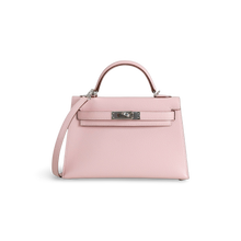 MINI KELLY II (20) CHEVRE LEATHER ROSE SAKURA WITH PALLADIUM HARDWARE (PHW)