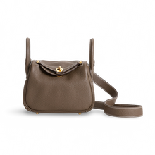 MINI LINDY 20 CLEMENCE LEATHER ETOUPE WITH GOLD HARDWARE (GHW)