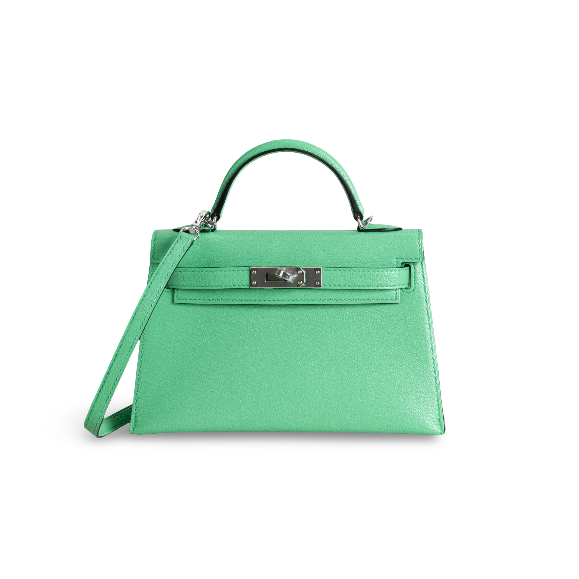 MINI KELLY II (20) CHEVRE LEATHER COMICS WITH PALLADIUM HARDWARE (PHW)