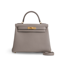 KELLY 28 TOGO LEATHER GRIS ASPHALTE WITH GOLD HARDWARE (GHW)