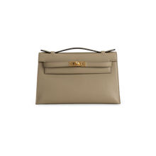 KELLY POCHETTE SWIFT LEATHER BEIGE MARFA WITH GOLD HARDWARE (GHW)