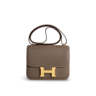 CONSTANCE 18 (MINI) CHEVRE LEATHER ETOUPE WITH GOLD HARDWARE (GHW)