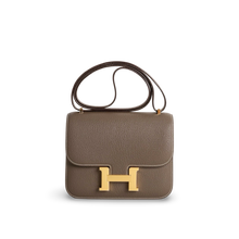 CONSTANCE 18 (MINI) CHEVRE LEATHER ETOUPE WITH GOLD HARDWARE (GHW)