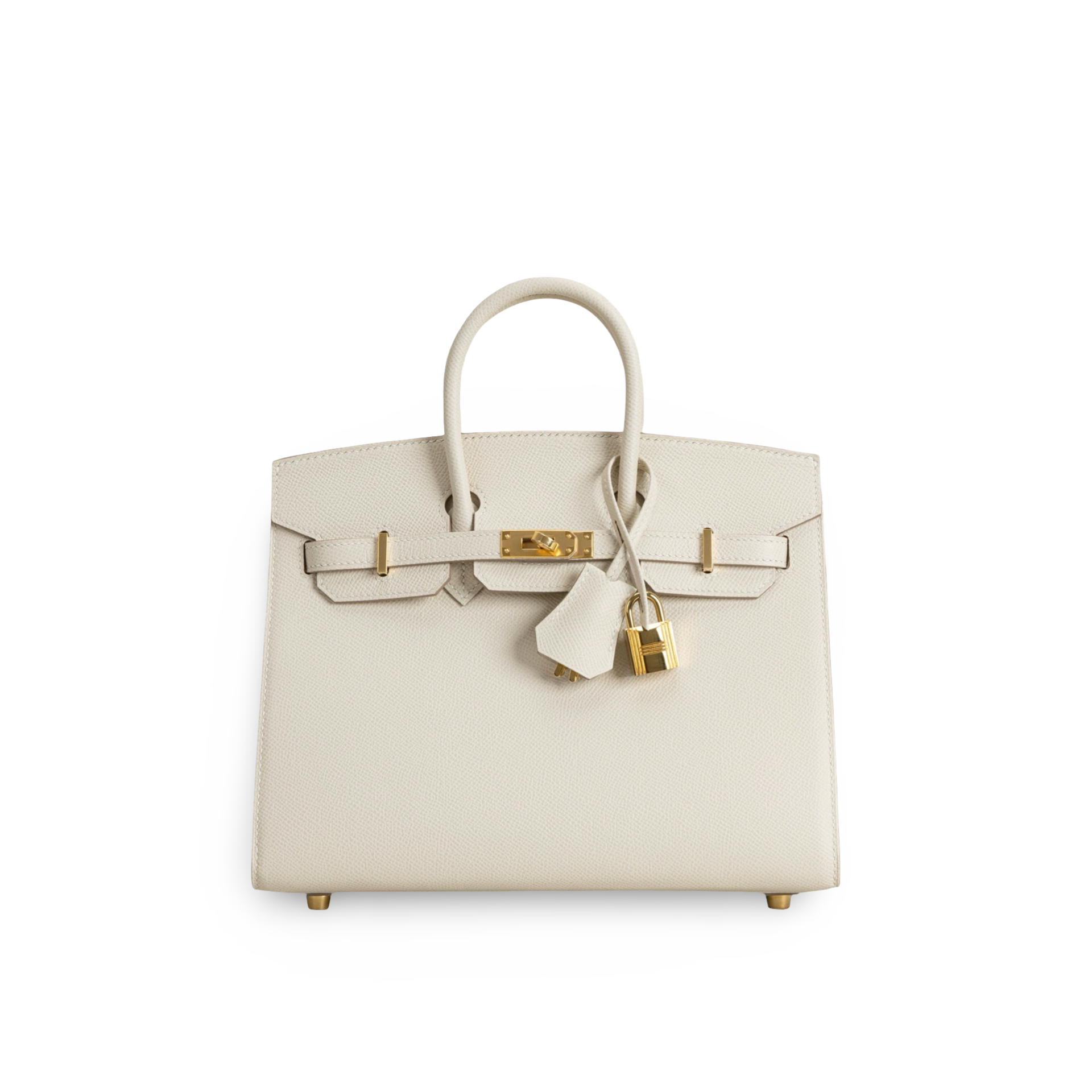 BIRKIN 25 (SELLIER SHAPE) EPSOM LEATHER CRAIE WITH GOLD HARDWARE (GHW)