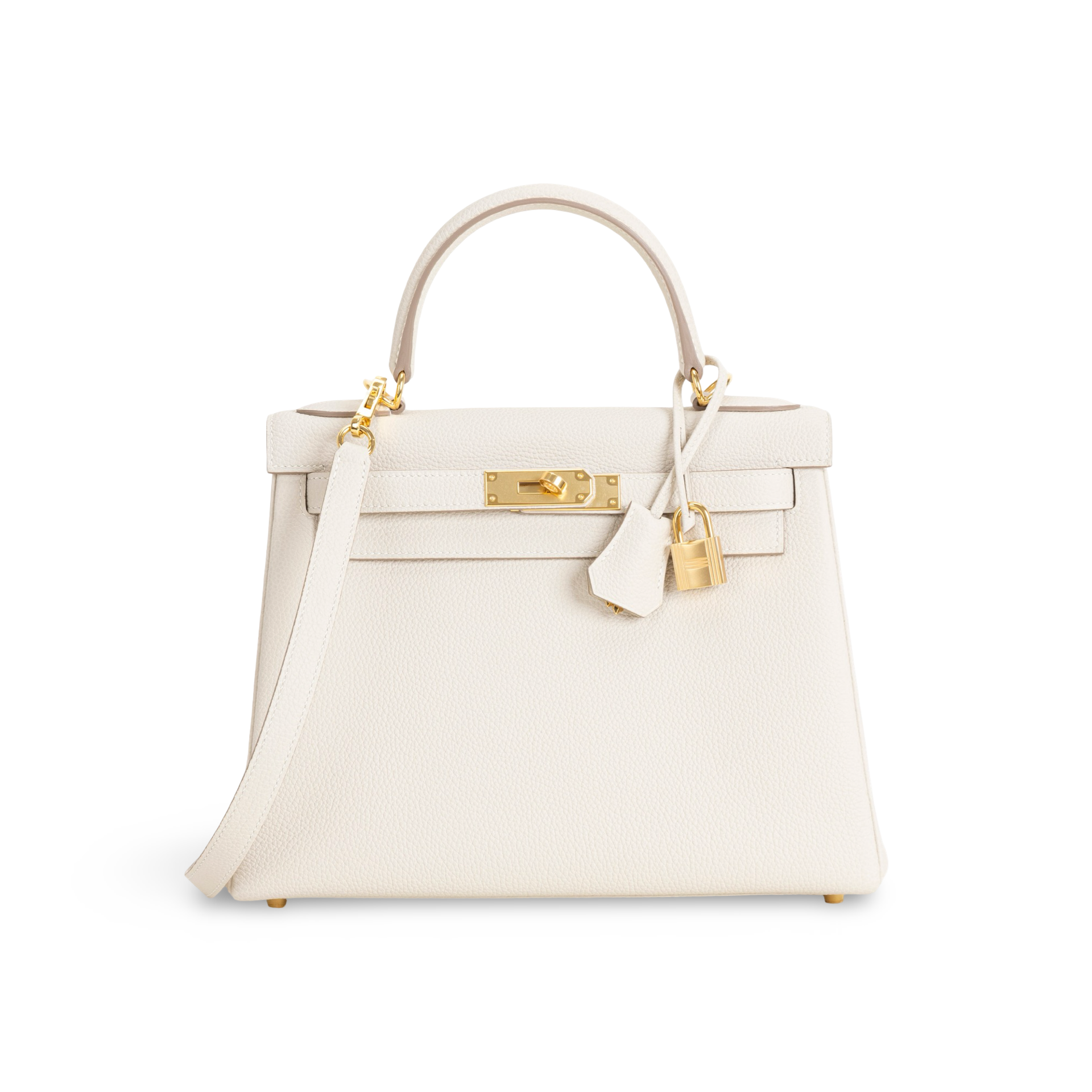 KELLY 28 TOGO LEATHER CRAIE WITH GOLD HARDWARE (GHW)