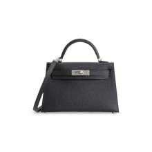 MINI KELLY II (20) EPSOM LEATHER NOIR (BLACK) WITH PALLADIUM HARDWARE (PHW)