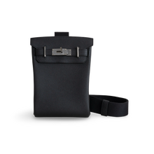 HAC A DOS TOGO LEATHER NOIR (BLACK) WITH PALLADIUM HARDWARE (PHW)