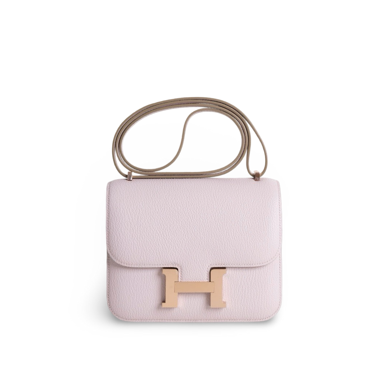 CONSTANCE 18 (MINI) CHEVRE LEATHER MAUVE PALE WITH ROSE GOLD HARDWARE (RGHW)