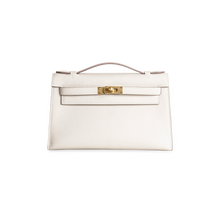 KELLY POCHETTE SWIFT LEATHER CRAIE WITH GOLD HARDWARE (GHW)
