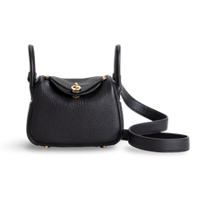 MINI LINDY 20 CLEMENCE LEATHER NOIR (BLACK) WITH GOLD HARDWARE (GHW)