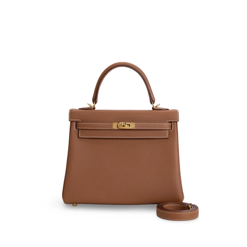 KELLY 25 TOGO LEATHER GOLD WITH GOLD HARDWARE (GHW)