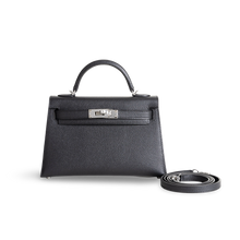 MINI KELLY II (20) EPSOM LEATHER NOIR (BLACK) WITH PALLADIUM HARDWARE (PHW)